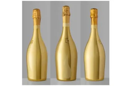 Golden shape of bottle 3D Union trademark